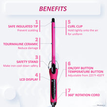Load image into Gallery viewer, 9mm Small Wand Hair Curler