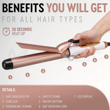 Load image into Gallery viewer, 25mm Small Wand Hair Curler