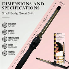 Load image into Gallery viewer, 19mm Small Wand Hair Curler